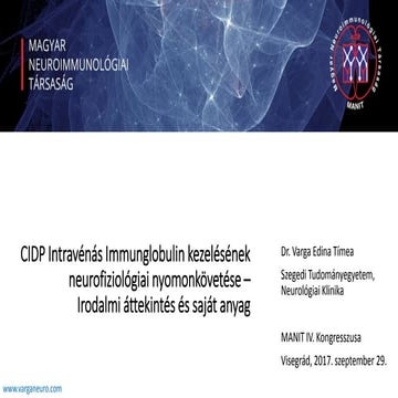 Neurophysiological follow-up of IVIG treatment in CIDP | PPTX