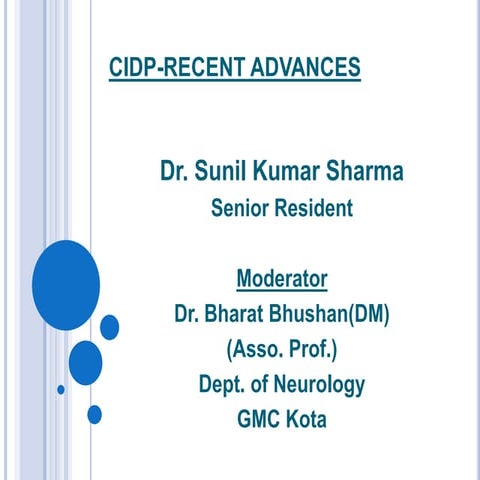 CIDP recent advances  
