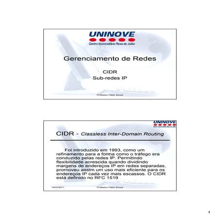 Cidr calculo de subrede | PDF