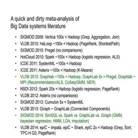 Big Data Middleware: CIDR 2015 Gong Show Talk, David Maier, Bill Howe 