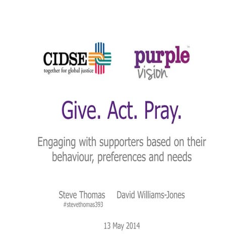 CIDSE 2014 (13 May)