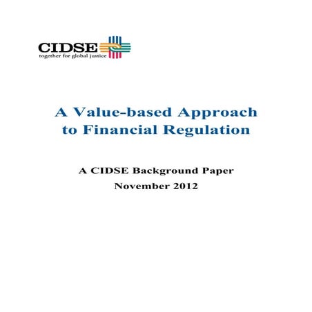 CIDSE paper on financial regulation nov 2012 final