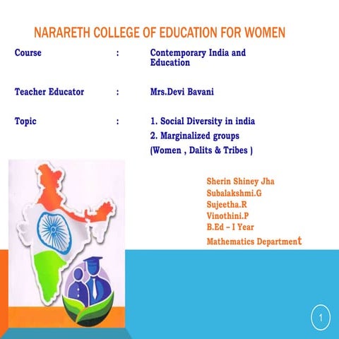 Social Diversity-Contemporary India and Education
