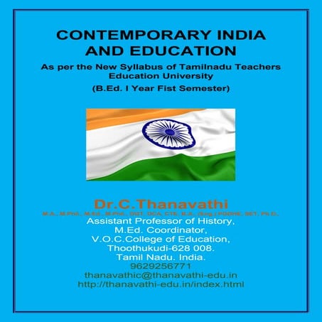 Contemporary India and Education book