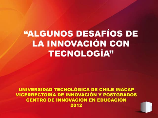 Seminario Innovaciones Pedagógicas ...