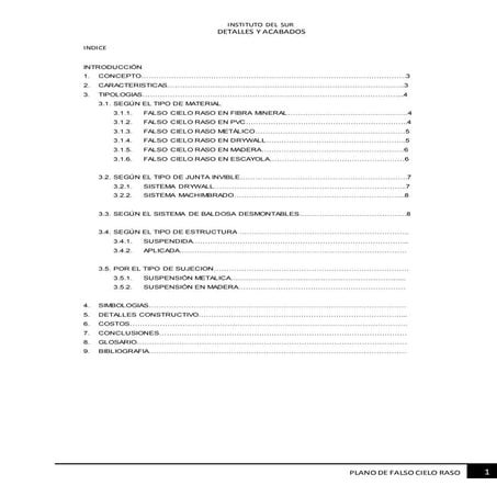 TIPOS de Falso cielo Raso