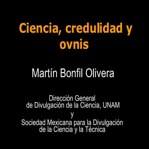 Ciencia, credulidad y ovnis