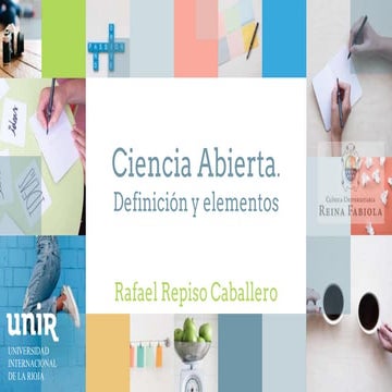 Ciencia abierta. Definición y elementos