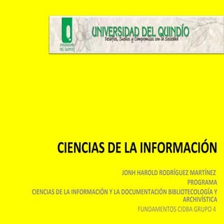 Ciencias de la información