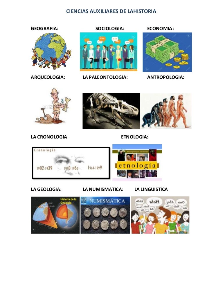 Ciencias auxiliares de lahistoria
