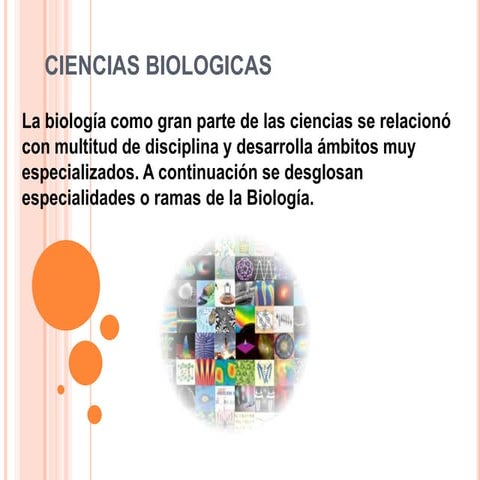 Ciencias biologicas