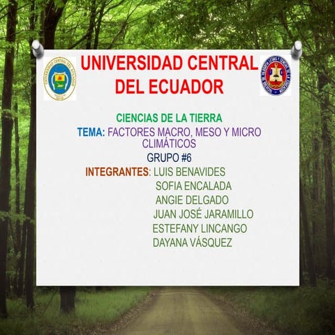 Factores macro meso y micro climáticos