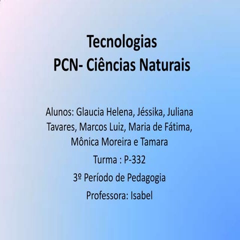 Ciencias e tecnologia