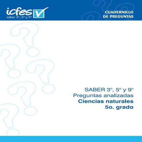 Cuadernillo de preguntas saber 11 ciencias naturales | PDF