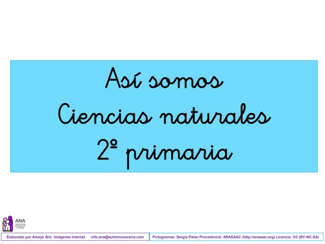 Ciencias naturales, así somos, 2º p...