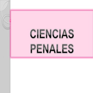 Ciencias penales 