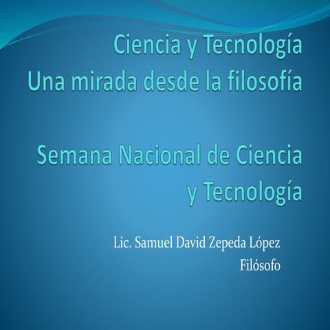 Ciencia y tecnología
