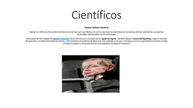 Científicos del mundo