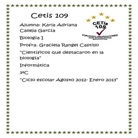 Cientificos destacados en la biologia