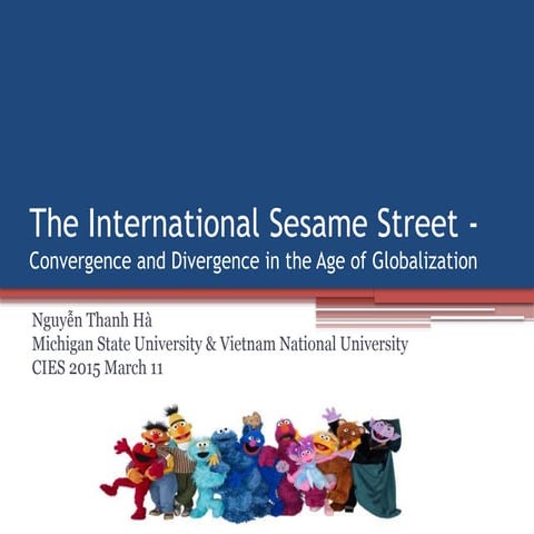 CIES2015 International Sesame Street