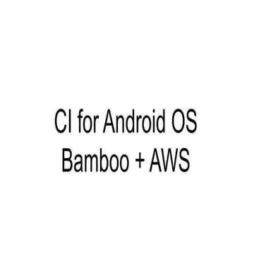 Ci for android OS