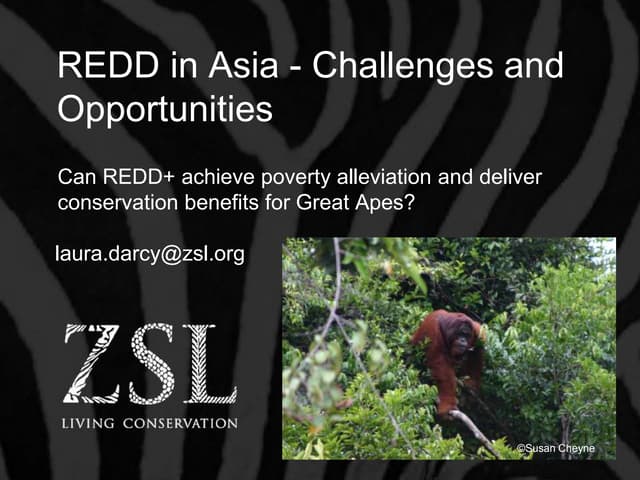 REDD in Asia - Challenges and Opportunities