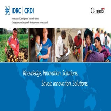 Gender and food systems research: Key lessons from the Canadian International...