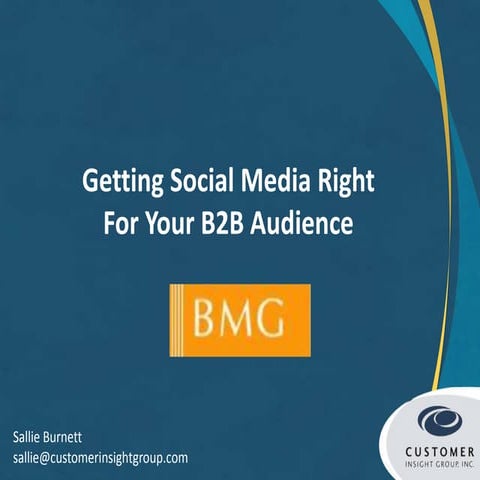 Getting Social Media Right For Your B2B Audience