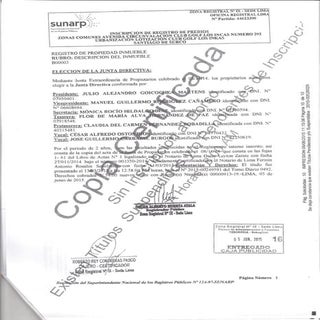 RR.PP. Eleccion de Junta Directiva