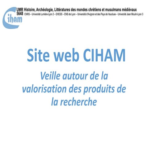 Site web CIHAM : outils plugins wordpress pour gérer les bibliographies ...