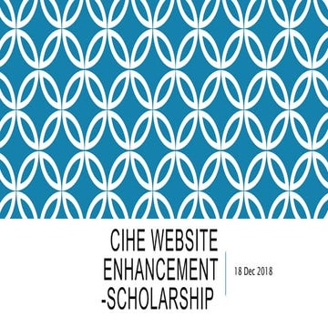 Cihe website enhancement- scholarship 