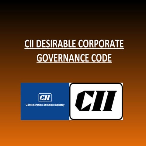 CII-Confederation of Indian Industry-corporate governance code