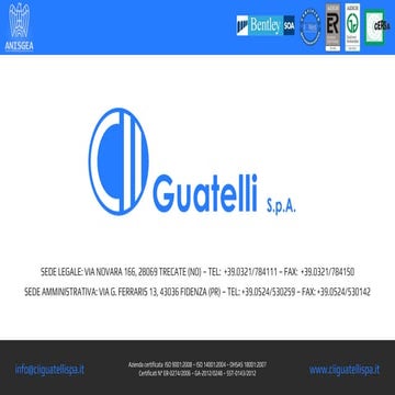 C.I.I. Guatelli S.p.A. - Presentazione (ITA)
