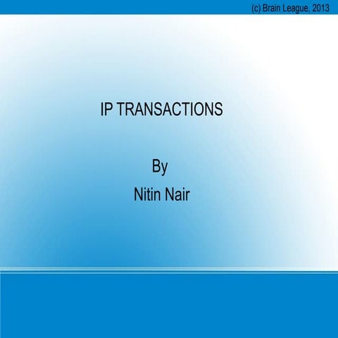 IP Transactions