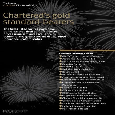 Chartered Insurance Status