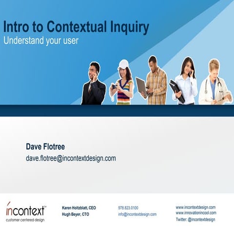 Contextual Inquiry InfoCamp Seattle 2012
