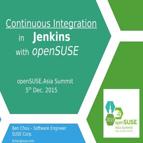 Ci in jenkins with openSUSE