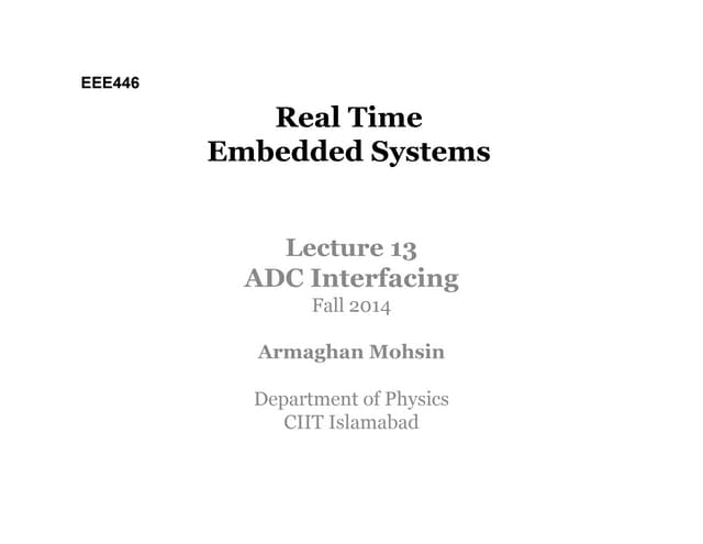 ADC Interfacing with pic Microcontrollert