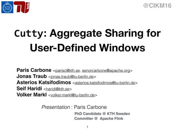 Aggregate Sharing for User-Define Data Stream Windows