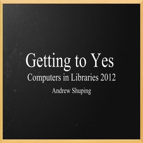 Cil 2012--Getting to yes