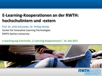 E-Learning-Kooperationen hochschulintern und -extern.