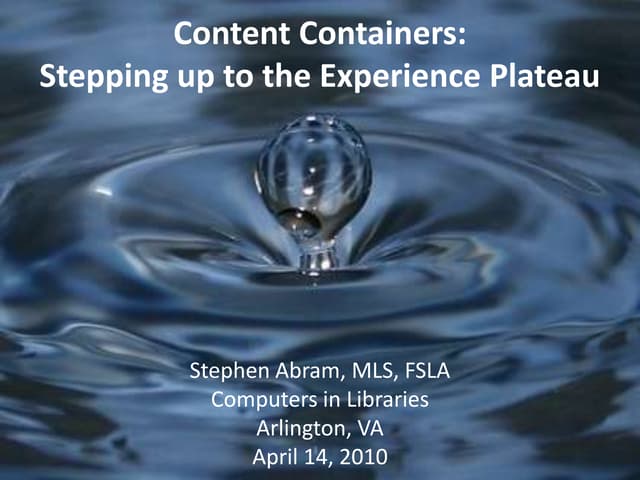 Cil containers