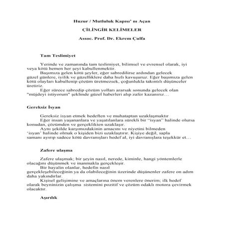 Cilingir Kitap, Hayat Cikmazi Kitabı,Prof Dr Ekrem Culfa, İstanbul, Anadolu Y...