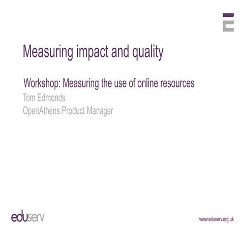 CILIP ARLG '12: Measuring impact and quality
