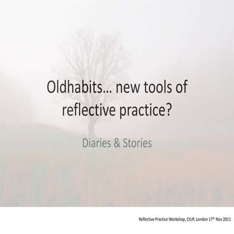 Tools for Reflective Practice | PPT