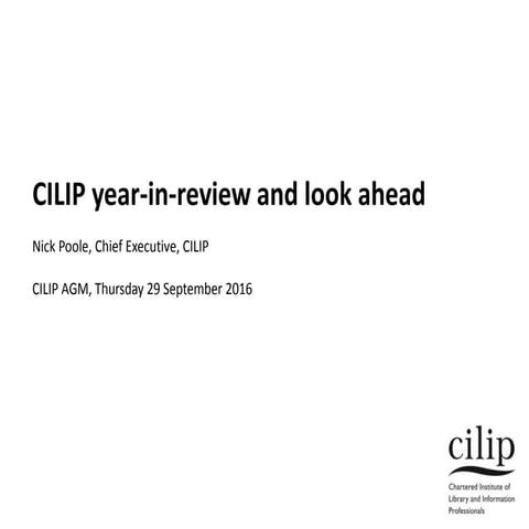 CILIP's Story | PPTX