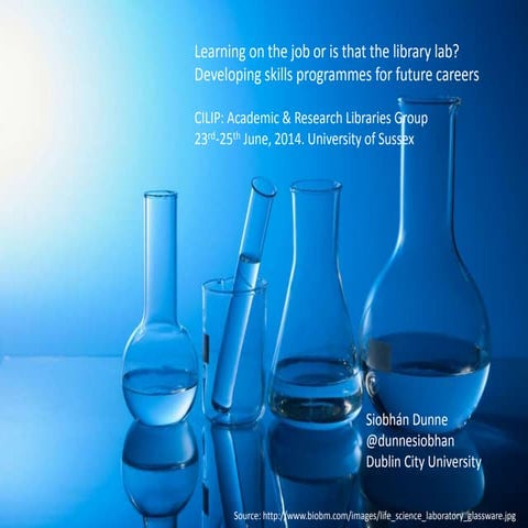 Learning on the job or is that the library lab? Developing skills programmes ...