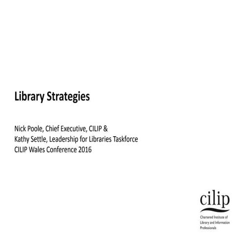 Library Strategies Workshop