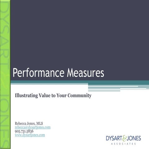 CIL 2011 Performance Measures: Illustrating Value to Your Community for web