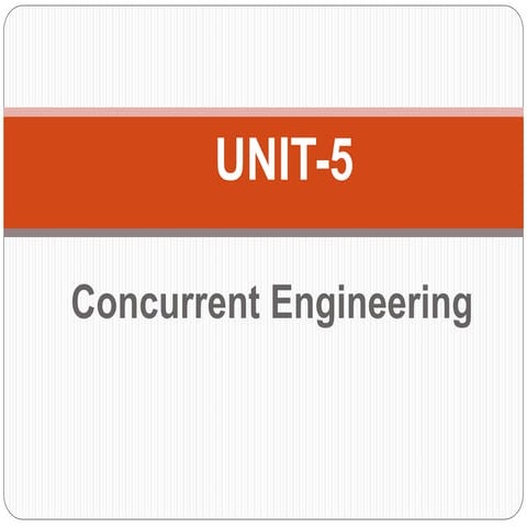 Computer Integrated Manufacturing, Concurrent Engineering, Sequential Enginee...
